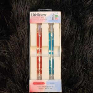 2 Pack Lifelines Scented Lava Pens - Red and Blue